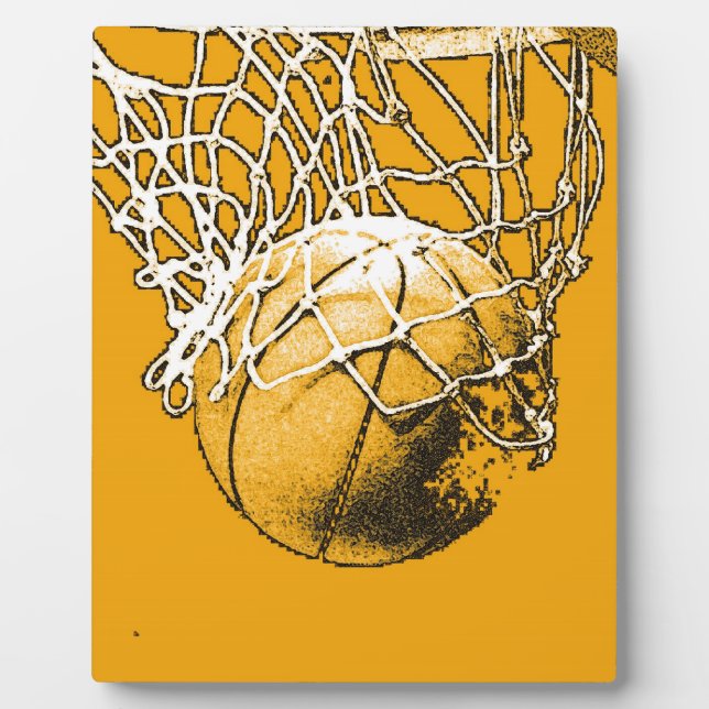 Placa Expositora Arte pop de baloncesto (Frente)