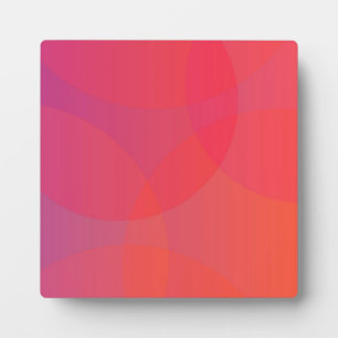 Placa Expositora Arte rosa, naranja, moderno, sencillo, fresco y de