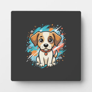 Placa Expositora Arte vectorial de salpicaduras de pintura de perro