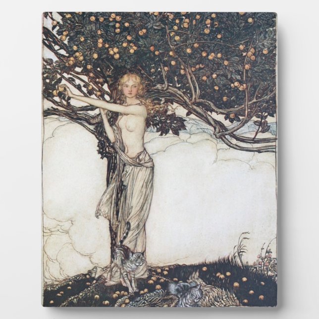 Placa Expositora Arthur Rackham Freya El Justo (Frente)