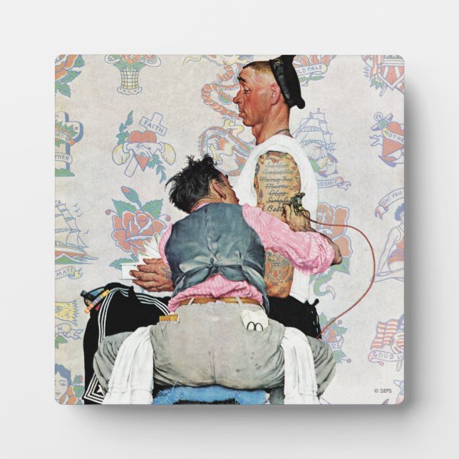 Placa Expositora Artista del tatuaje (Frente)