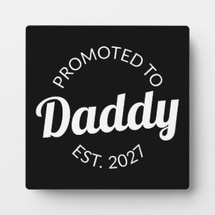 Placa Expositora Ascendido a Papá Desde 2027 Nuevo Papá Baby Shower