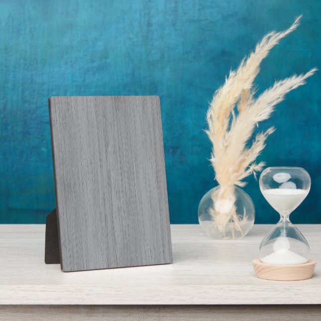 Placa Expositora Ash Gray Bamboo Wood Grain Look (Lado)