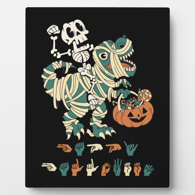 Placa Expositora ASL Happy Halloween II - Temporada de fantasía (Frente)