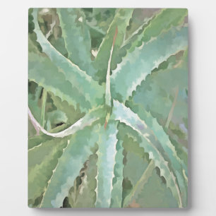 Placa Expositora Asombroso arte acrílico de Aloe Vera