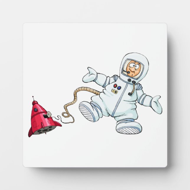 Placa Expositora astronauta (Frente)