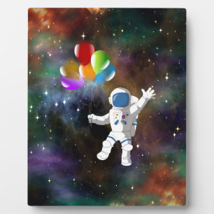 Placa Expositora Astronauta con globos