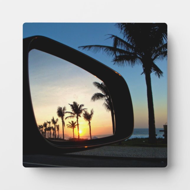 Placa Expositora Atardecer En Río (Frente)