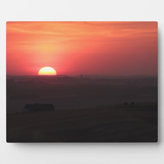 Placa Expositora Atardecer sobre el Palouse (Frente)