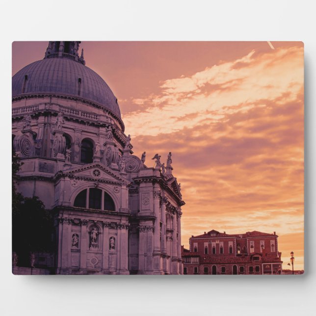 Placa Expositora Atardecer sobre la Basílica de Venecia (Frente)