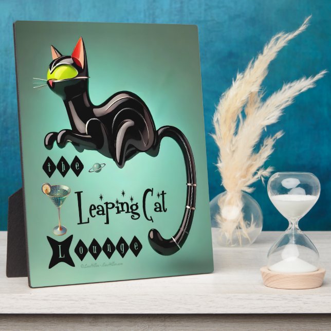 Placa Expositora Atómico Futurista El Salto Del Gato (Lado)