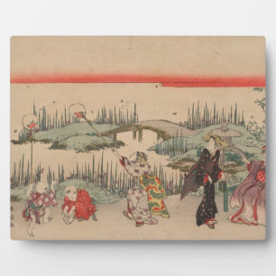 Placa Expositora Atrapar luciérnagas (corte de madera de color)