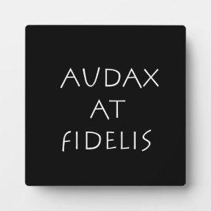 Placa Expositora Audax en fidelis