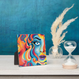 Placa Expositora Audaz murmullo de emociones de la mujer