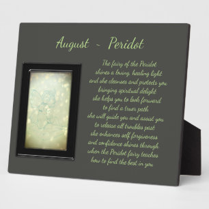 Placa Expositora August Birthstone Peridot