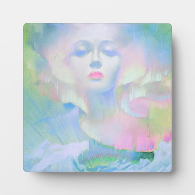 Placa Expositora Aurora por Clive Henry luz pastel (Frente)