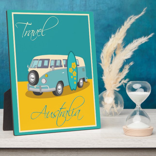 Placa Expositora Australia: Viajes (Lado)