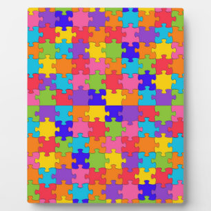 Placa Expositora autism puzzle