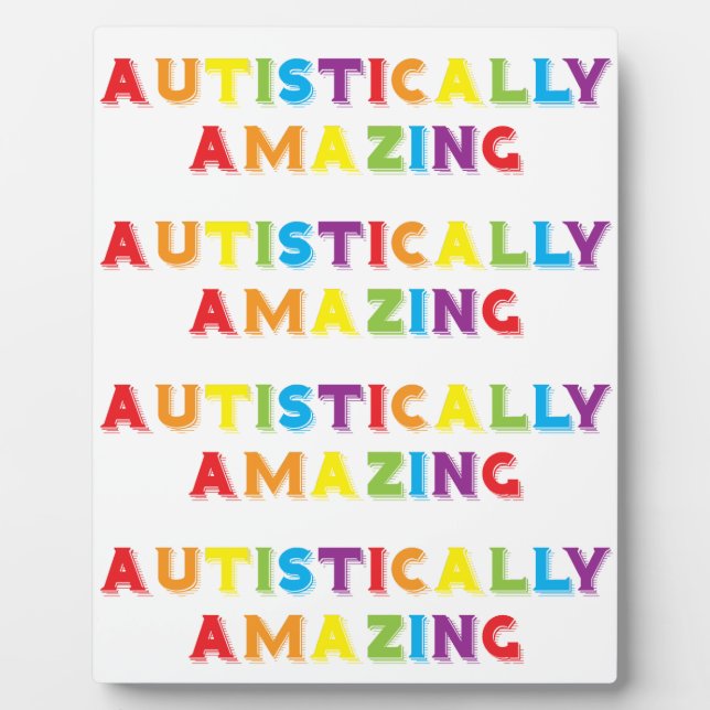 Placa Expositora Autístamente asombroso (Frente)