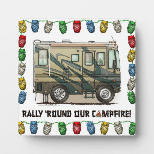 Placa Expositora Autophome Cute Happy Camper Big RV