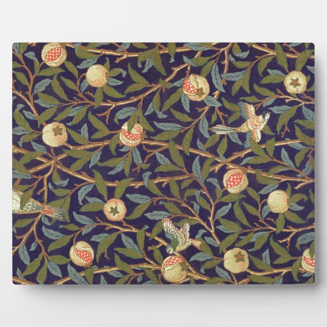 Placa Expositora Ave William Morris Y Pomegranato (Frente)