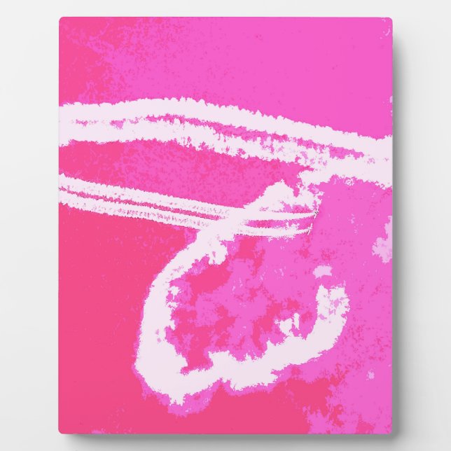 Placa Expositora Avión Heart Pink (Frente)