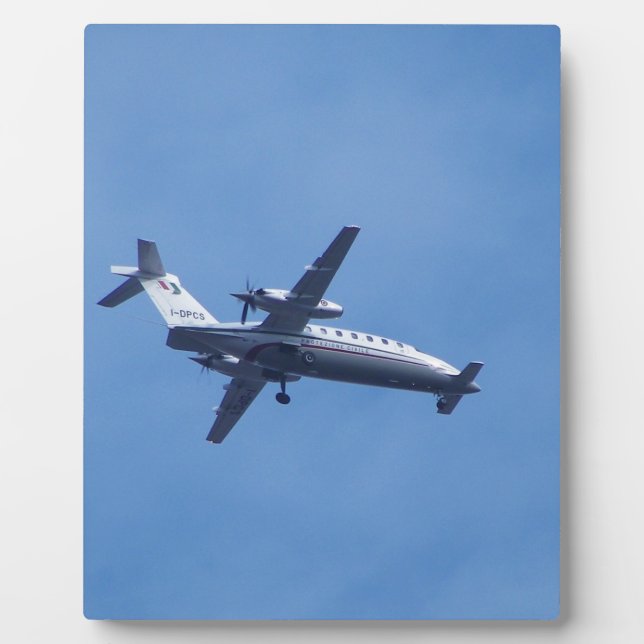Placa Expositora Avión Piaggio P180 (Frente)
