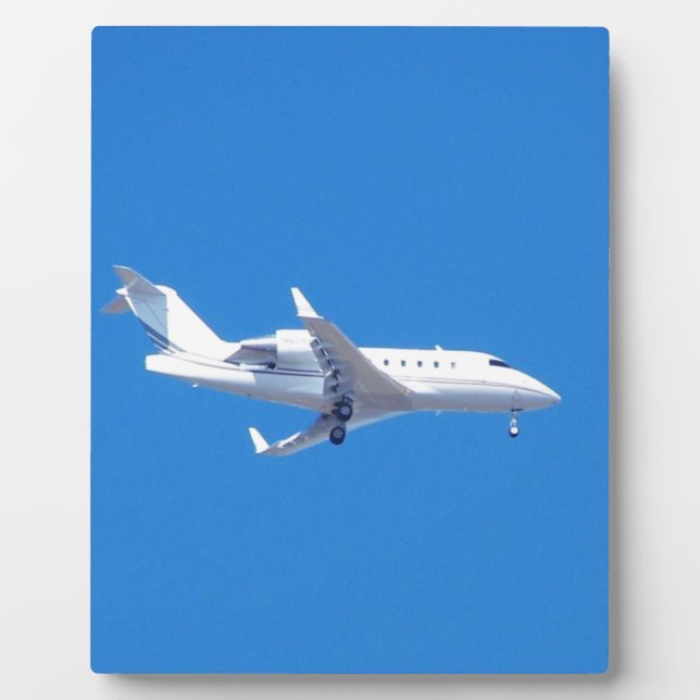 Placa Expositora Avión privado. (Frente)