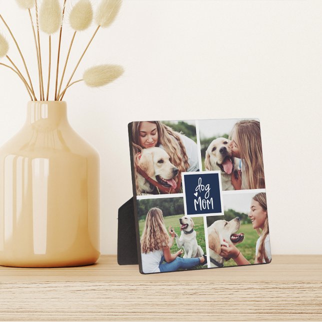 Placa Expositora Azul marino | Collage de fotos Perro Mamá (Subido por el creador)