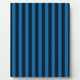 Placa Expositora Azul marino en franjas verticales azules Decoració