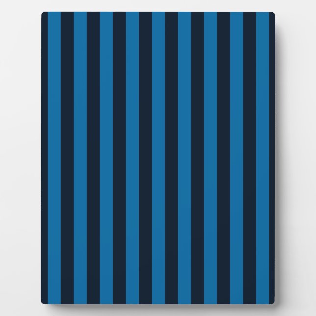 Placa Expositora Azul marino en franjas verticales azules Decoració (Frente)