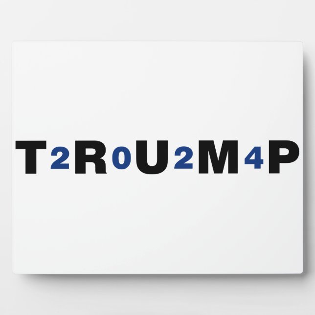 Placa Expositora Azul Trump 2024 (Frente)
