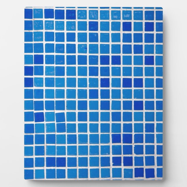 Placa Expositora Azulejo Mosaico Azul (Frente)