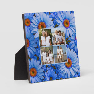 Placa Expositora Azules florales azules girasoles margaritas 4 foto