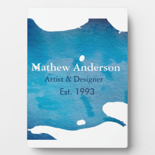 Placa Expositora Azules rústicos de color azul textura de jeans aña