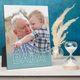 Placa Expositora "Baba" Año de Fundación | Foto del Día del Padre 