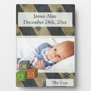 Placa Expositora Baby Boy Photo Keepsake