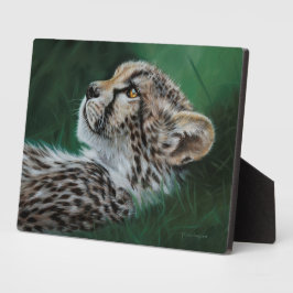Placa Expositora Baby Cheetah Fotoplaat met standaard