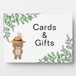 Placa Expositora Baby Shower de Bear in the Wood Cards and Gifts