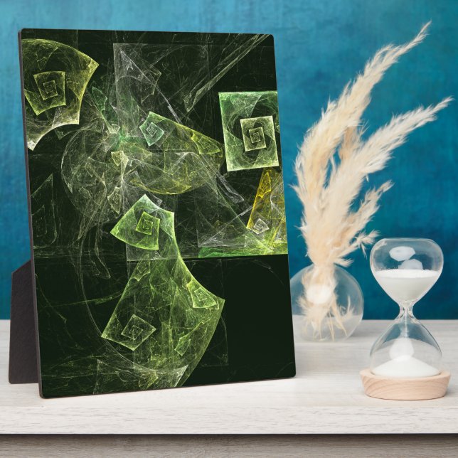 Placa Expositora Balanza torcida Resumen de arte Plaque (Lado)