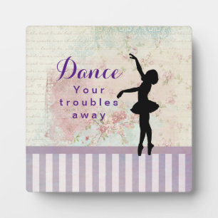 Placa Expositora Ballerina Silhouette baila tus problemas