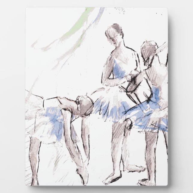 Placa Expositora Ballet acuático bailando Ballerina (Frente)