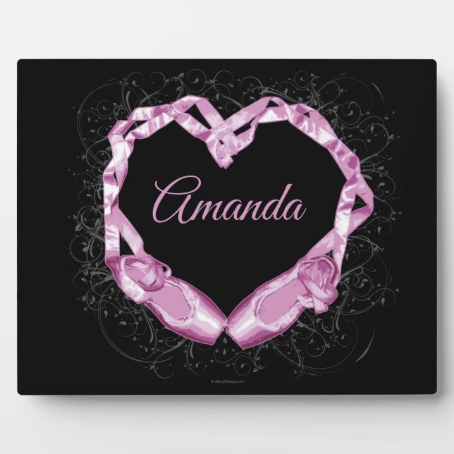 Placa Expositora Ballet de amor (personalizado) (Frente)