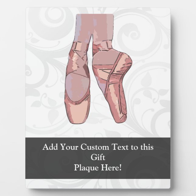 Placa Expositora Ballet Zapatillas Toe Shoes (Frente)