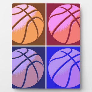Placa Expositora Baloncesto de arte pop