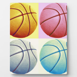 Placa Expositora Baloncesto de arte pop