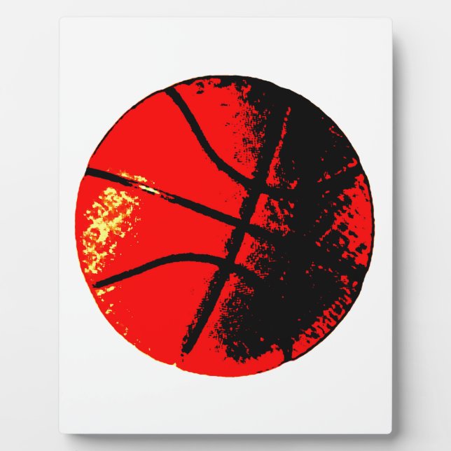 Placa Expositora Baloncesto de arte pop (Frente)