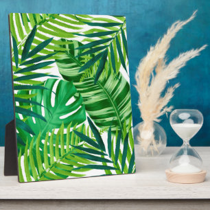 Placa Expositora Banana Monstera Palm Green Tropical Leaves