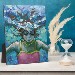 Placa Expositora Bañarse bajo el agua