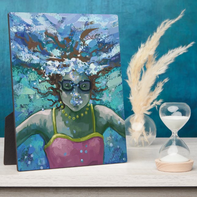 Placa Expositora Bañarse bajo el agua (Lado)